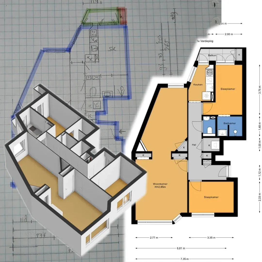 Inmeten 2D Funda Floor Plan Redraw