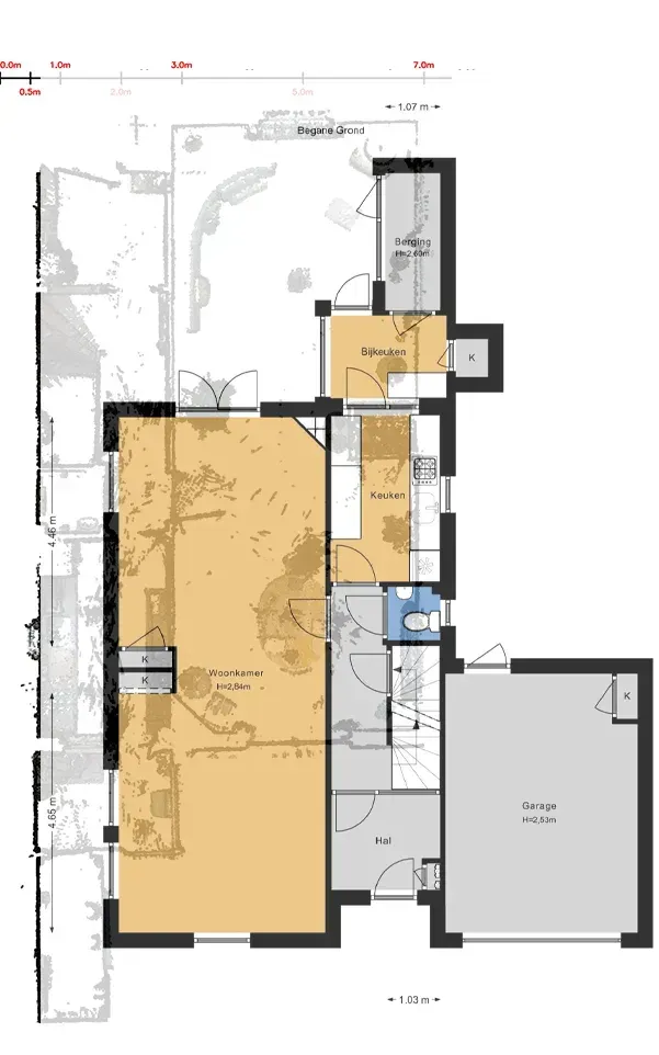 High resolution floor plan created with Leica Cyclone RE